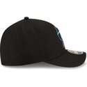 new-era-curved-brim-9forty-m-crown-player-replica-miami-marlins-mlb-black-snapback-cap