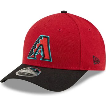 New Era Curved Brim 9FORTY M-Crown Player Replica Arizona Diamondbacks MLB Red and Black Snapback Cap