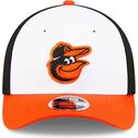 new-era-curved-brim-9forty-m-crown-player-replica-baltimore-orioles-mlb-orange-and-black-snapback-cap