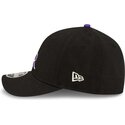 new-era-curved-brim-purple-logo-9forty-m-crown-player-replica-colorado-rockies-mlb-black-snapback-cap