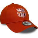 new-era-curved-brim-9forty-seasonal-fc-barcelona-laliga-orange-adjustable-cap