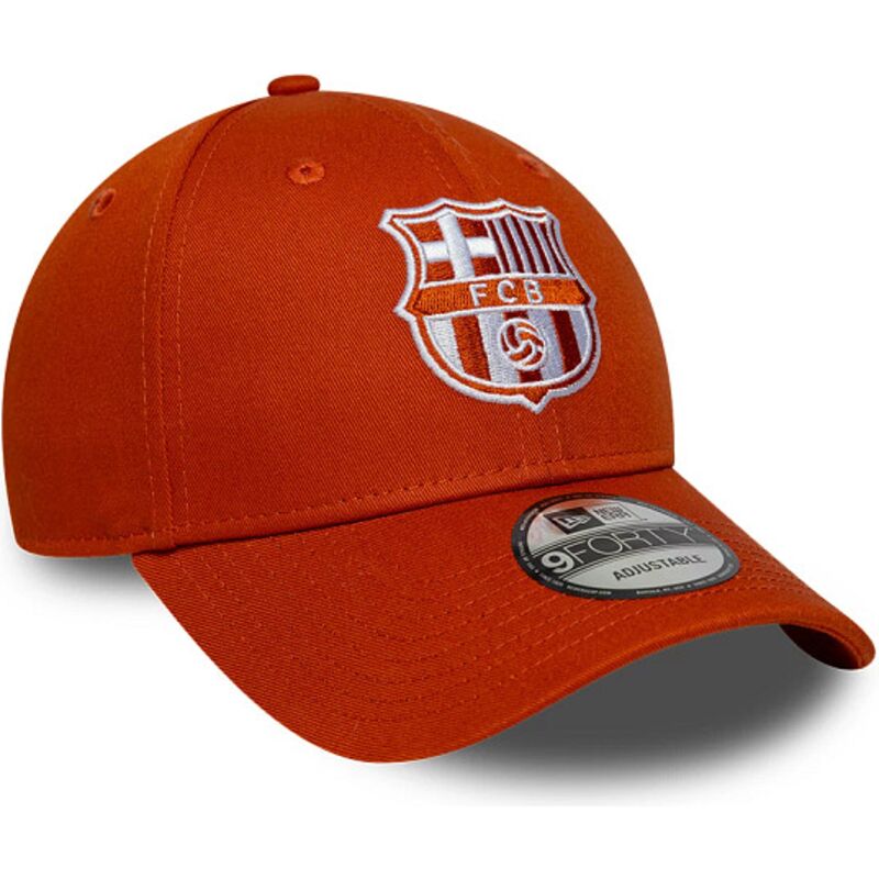 new-era-curved-brim-9forty-seasonal-fc-barcelona-laliga-orange-adjustable-cap