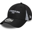 new-era-curved-brim-9forty-m-crown-featherweight-poly-fc-barcelona-laliga-black-snapback-cap