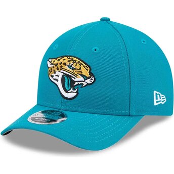 New Era Curved Brim 9FORTY M-Crown Team Jacksonville Jaguars NFL Blue Snapback Cap
