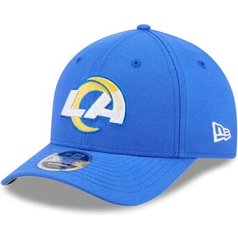 New Era Curved Brim 9FORTY M-Crown Team Los Angeles Rams NFL Blue Snapback Cap