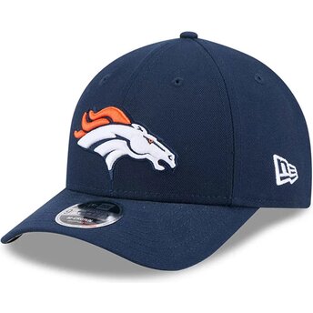 New Era Curved Brim 9FORTY M-Crown Team Denver Broncos NFL Navy Blue Snapback Cap