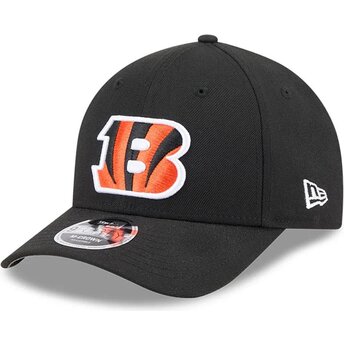 New Era Curved Brim 9FORTY M-Crown Team Cincinnati Bengals NFL Black Snapback Cap