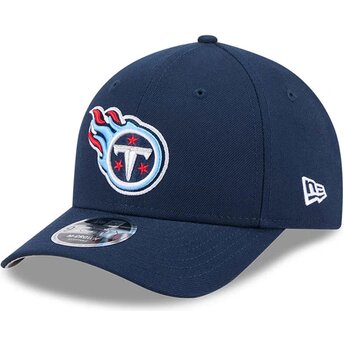 New Era Curved Brim 9FORTY M-Crown Team Tennessee Titans NFL Navy Blue Snapback Cap