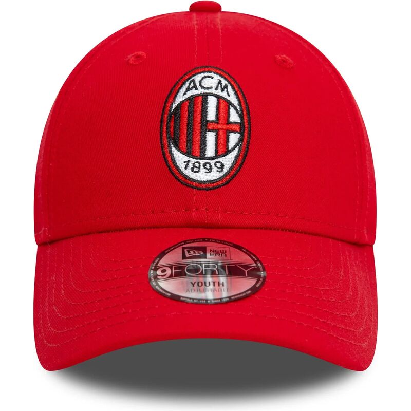 new-era-curved-brim-youth-9forty-core-ac-milan-serie-a-red-adjustable-cap new-era-curved-brim-youth-9forty-core-ac-milan-serie-a-red-adjustable-cap