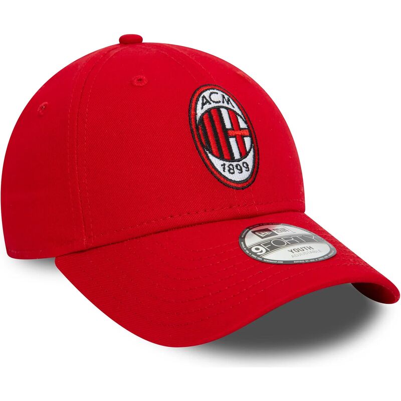 new-era-curved-brim-youth-9forty-core-ac-milan-serie-a-red-adjustable-cap new-era-curved-brim-youth-9forty-core-ac-milan-serie-a-red-adjustable-cap
