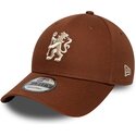 new-era-curved-brim-9forty-team-chelsea-football-club-premier-league-brown-snapback-cap