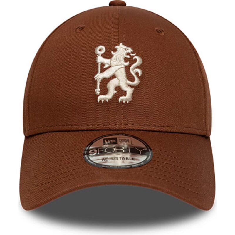 new-era-curved-brim-9forty-team-chelsea-football-club-premier-league-brown-snapback-cap