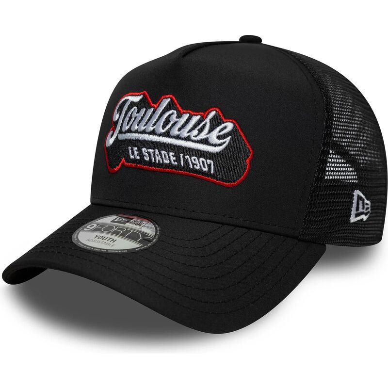 new-era-youth-e-frame-patch-stade-toulousain-black-trucker-hat new-era-youth-e-frame-patch-stade-toulousain-black-trucker-hat