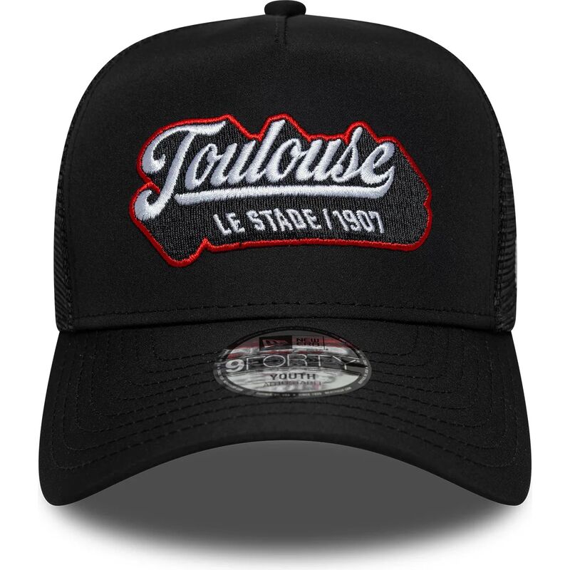 new-era-youth-e-frame-patch-stade-toulousain-black-trucker-hat new-era-youth-e-frame-patch-stade-toulousain-black-trucker-hat