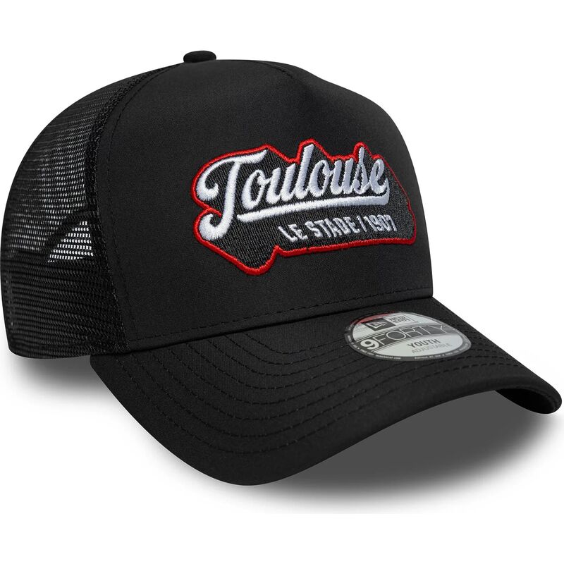 new-era-youth-e-frame-patch-stade-toulousain-black-trucker-hat new-era-youth-e-frame-patch-stade-toulousain-black-trucker-hat