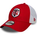 new-era-9forty-league-stade-toulousain-top-14-red-and-white-adjustable-trucker-hat