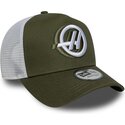 new-era-a-frame-seasonal-haas-f1-team-formula-1-green-and-white-trucker-hat