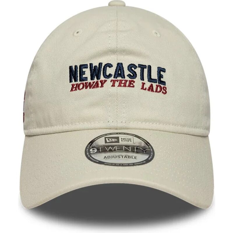 new-era-curved-brim-9twenty-wordmark-howay-the-lads-newcastle-united-football-club-premier-league-beige-adjustable-cap