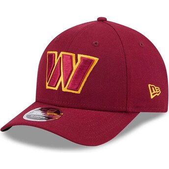 New Era Curved Brim 9FORTY M-Crown Team Washington Commanders NFL Red Snapback Cap