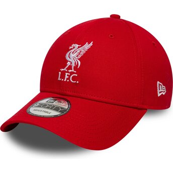 New Era Curved Brim 9FORTY Core Liverpool Football Club Premier League Red Adjustable Cap