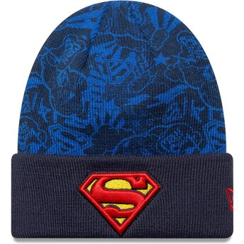 New Era Youth Superman DC Comics Navy Blue Beanie