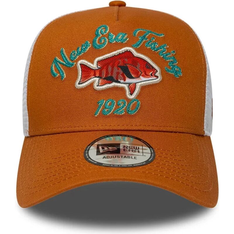 new-era-a-frame-fishing-orange-and-white-trucker-hat new-era-a-frame-fishing-orange-and-white-trucker-hat