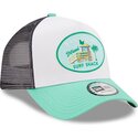 new-era-a-frame-location-miami-green-and-white-trucker-hat