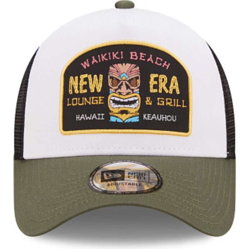 new-era-a-frame-location-icon-hawaii-green-and-white-trucker-hat