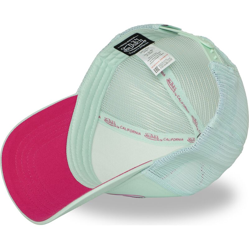 von-dutch-log21-green-and-pink-trucker-hat von-dutch-log21-green-and-pink-trucker-hat