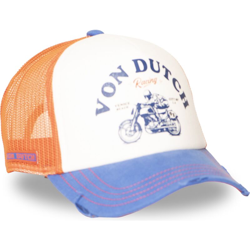 von-dutch-crew34-orange-and-blue-trucker-hat