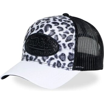 Von Dutch LEOFUR E Leopard and Black Trucker Hat