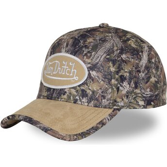 Von Dutch Curved Brim REKA03 Beige Snapback Cap