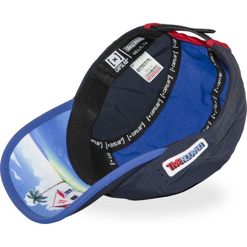 capslab-curved-brim-kame-db-gokb-dragon-ball-blue-snapback-cap