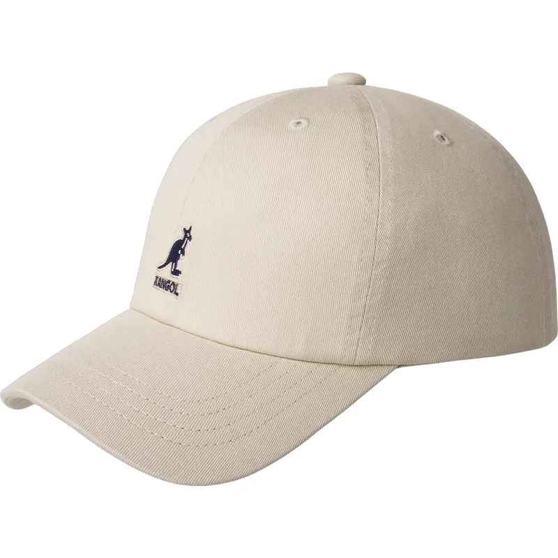 kangol-curved-brim-washed-baseball-khaki-beige-adjustable-cap kangol-curved-brim-washed-baseball-khaki-beige-adjustable-cap