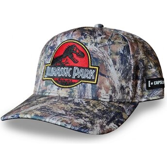 Capslab Curved Brim JUR2 CAM Jurassic Park Camouflage Snapback Cap