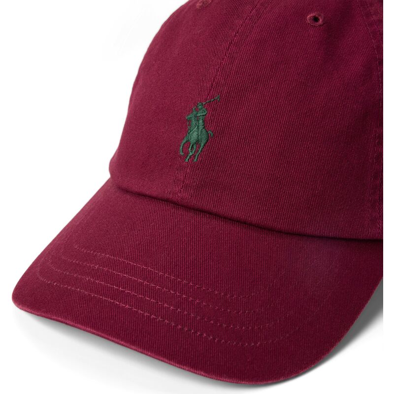 polo-ralph-lauren-curved-brim-green-logo-cotton-chino-classic-sport-maroon-and-red-adjustable-cap