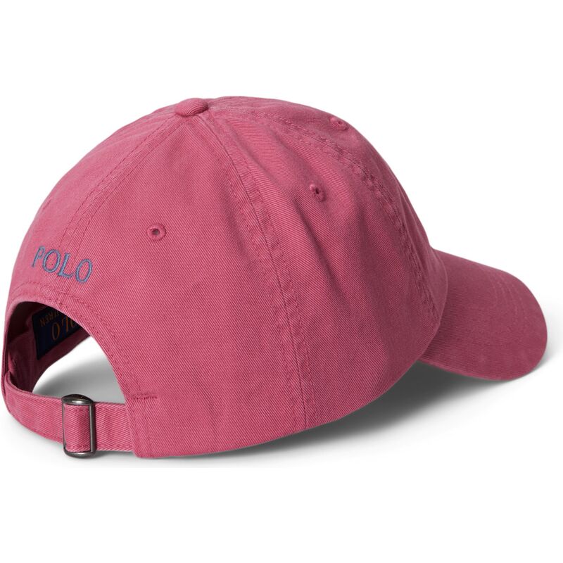 polo-ralph-lauren-curved-brim-grey-logo-cotton-chino-classic-sport-pink-adjustable-cap