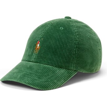 Polo Ralph Lauren Curved Brim Corduroy Green Adjustable Cap