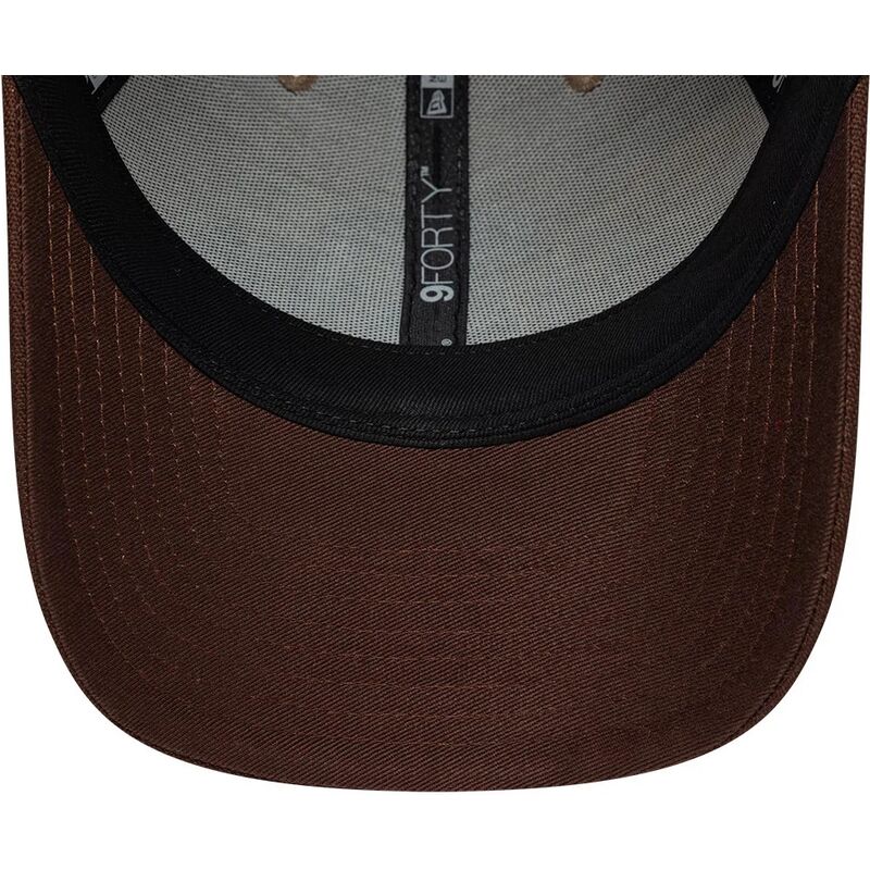 new-era-curved-brim-9forty-m-crown-wordmark-denver-colorado-brown-adjustable-cap new-era-curved-brim-9forty-m-crown-wordmark-denver-colorado-brown-adjustable-cap