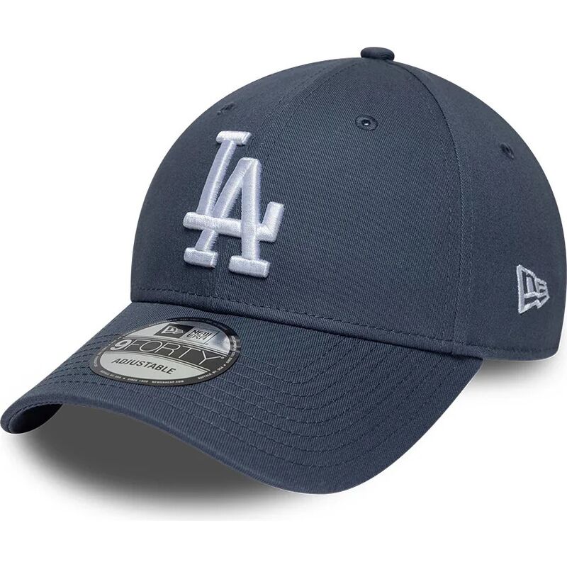 new-era-curved-brim-9forty-league-essential-los-angeles-dodgers-mlb-grey-adjustable-cap