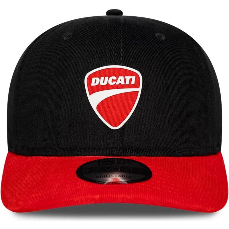 new-era-curved-brim-9seventy-stretch-snap-contrast-visor-ducati-motor-motogp-black-and-red-snapback-cap new-era-curved-brim-9seventy-stretch-snap-contrast-visor-ducati-motor-motogp-black-and-red-snapback-cap