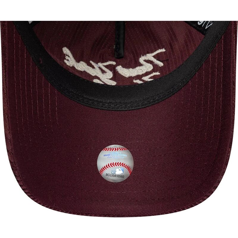 new-era-curved-brim-9twenty-a-frame-cord-script-new-york-yankees-mlb-maroon-adjustable-cap new-era-curved-brim-9twenty-a-frame-cord-script-new-york-yankees-mlb-maroon-adjustable-cap