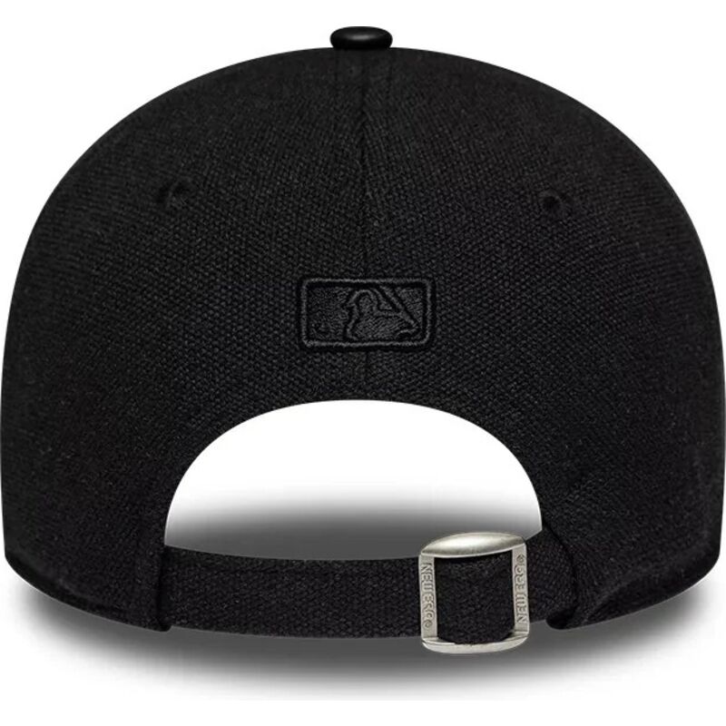 new-era-curved-brim-women-black-logo-9forty-m-crown-a-frame-fabric-mix-new-york-yankees-mlb-black-adjustable-cap
