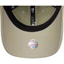 new-era-curved-brim-women-9twenty-washed-pu-los-angeles-dodgers-mlb-beige-adjustable-cap-with-beige-logo