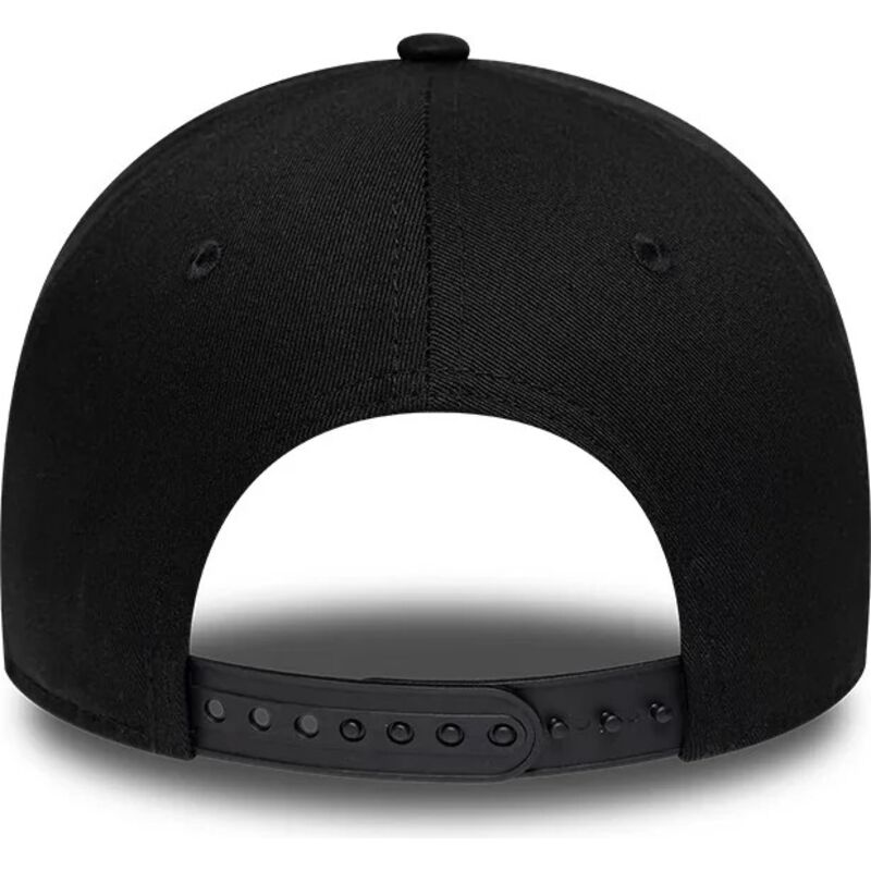 new-era-curved-brim-e-frame-rubber-logo-new-york-black-snapback-cap