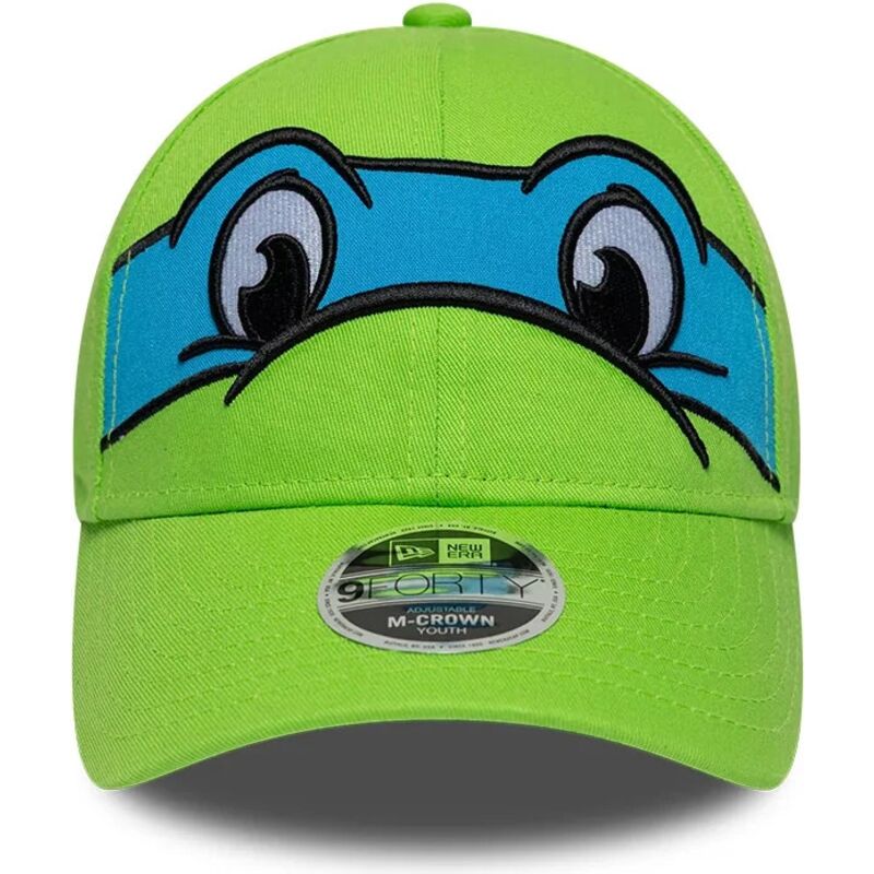 new-era-curved-brim-youth-leonardo-9forty-m-crown-face-teenage-mutant-ninja-turtles-green-snapback-cap