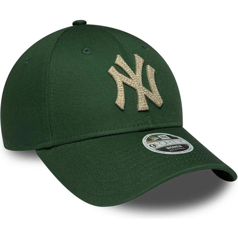 new-era-curved-brim-women-9forty-metallic-new-york-yankees-mlb-green-adjustable-cap new-era-curved-brim-women-9forty-metallic-new-york-yankees-mlb-green-adjustable-cap