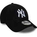 new-era-curved-brim-9forty-entry-cord-new-york-yankees-mlb-black-snapback-cap