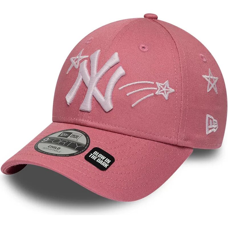 new-era-curved-brim-youth-9forty-space-new-york-yankees-mlb-pink-adjustable-cap new-era-curved-brim-youth-9forty-space-new-york-yankees-mlb-pink-adjustable-cap