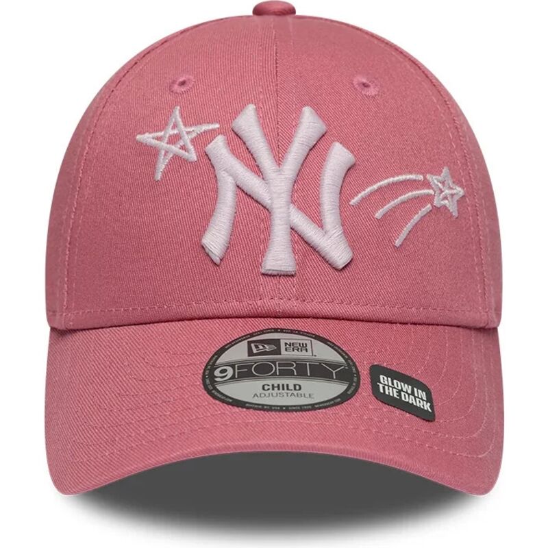 new-era-curved-brim-youth-9forty-space-new-york-yankees-mlb-pink-adjustable-cap new-era-curved-brim-youth-9forty-space-new-york-yankees-mlb-pink-adjustable-cap